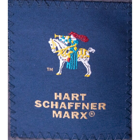 Hart Schaffner Marx Wool Blazer Jacket Kids Boys Gray Solid Lined Size 12 - Picture 11 of 14